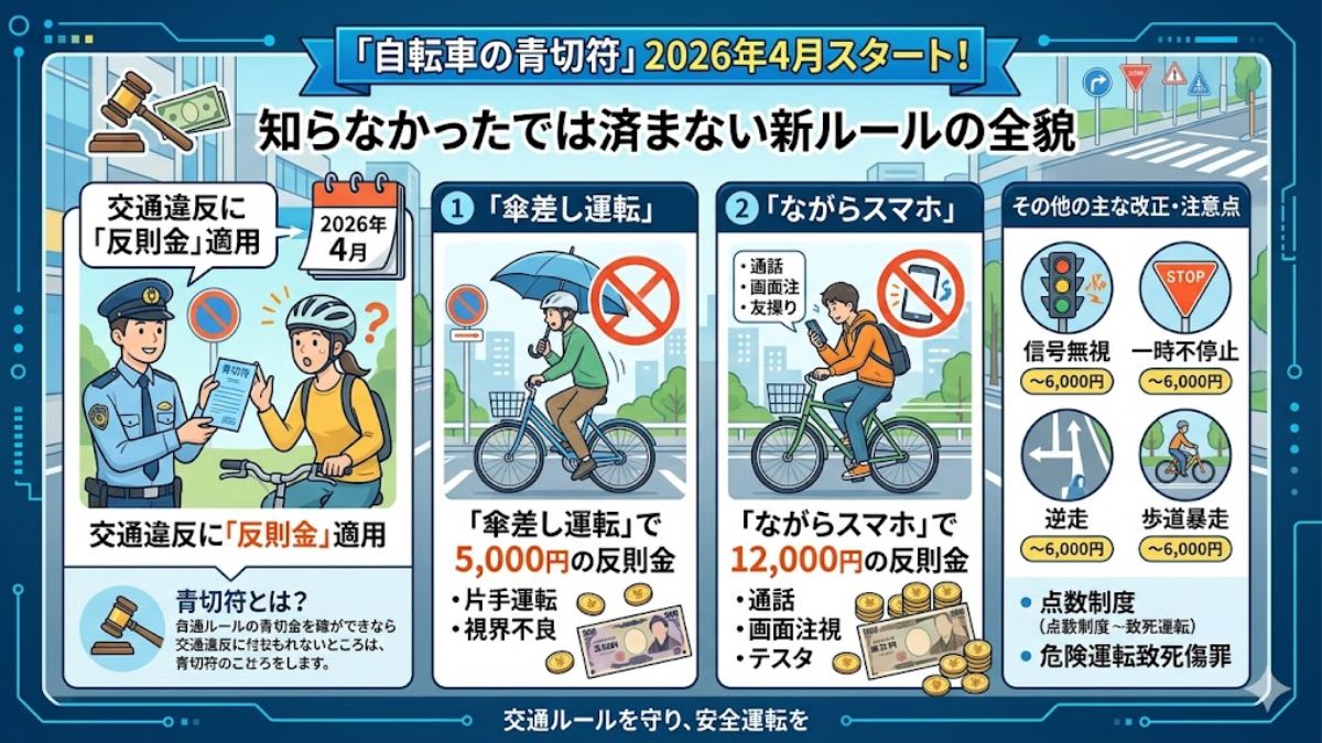 自転車青切符事例