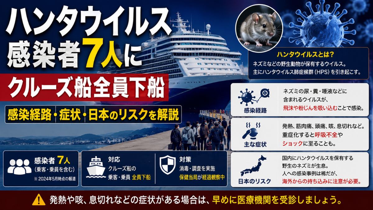 スペイン領カナリア諸島テネリフェ島の港に停泊するハンタウイルス感染が発生したクルーズ船