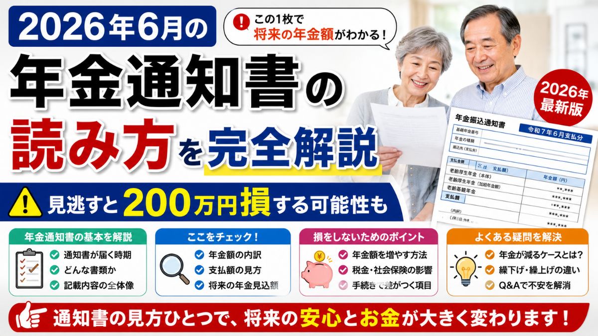 年金通知書の読み方