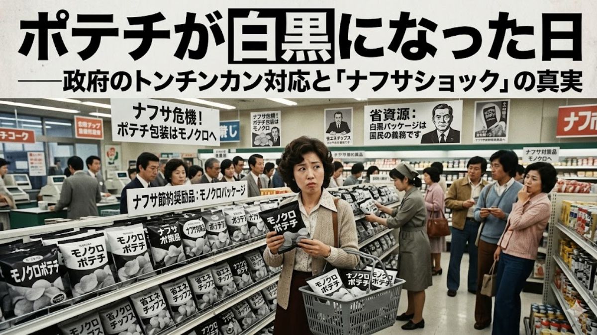 ポテチのパッケージが白黒に変わる日、ナフサの不足の現状