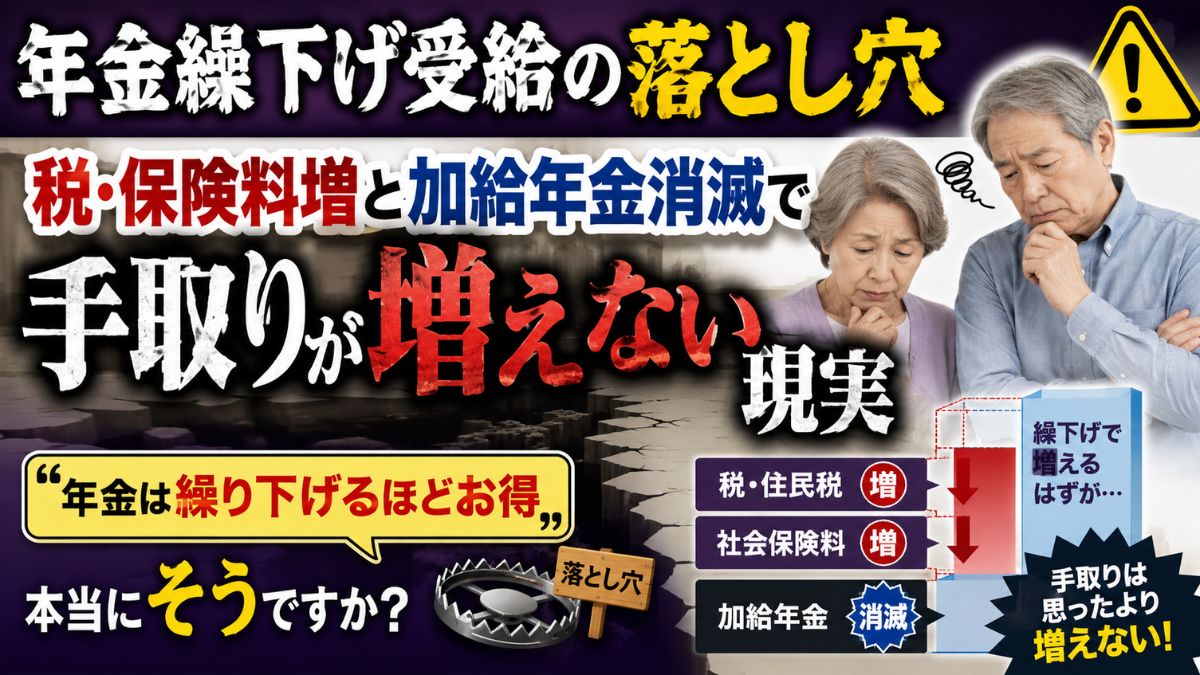年金繰り下げ需給の落とし穴